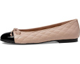 Туфли French Sole Tamara с стеганым верхом и бантом из гладкой кожи