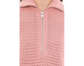 Varley вязаный свитер Morwenna 1/2 Zip Knit c половинной молнией розовый
