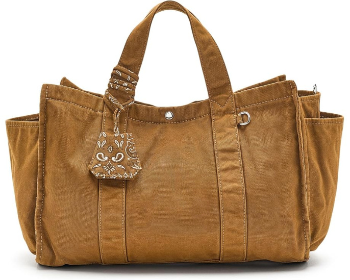 Lg Washed Canvas Tote