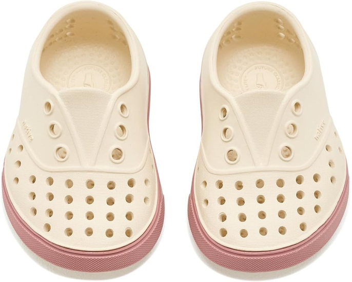 Native Kids Miller кроссовки для малышей цвета Bone White Canyon Pink