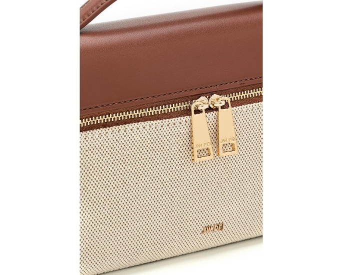 Сумка Thea Top Handle от JW PEI с коричневым канвасом