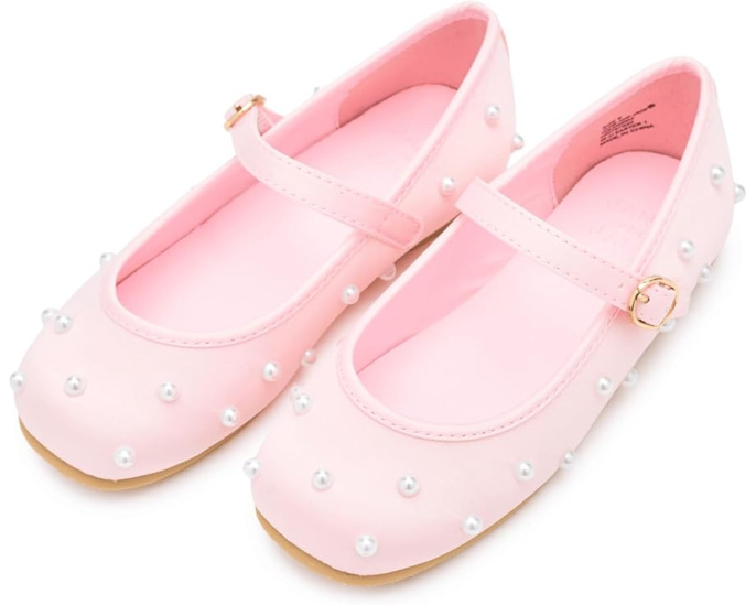 Janie and Jack балетки Pearl Flat с отделкой под жемчуг для девочек