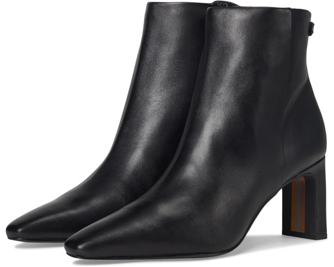 Ботильоны Saige Sam Edelman с архитектурным каблуком и застежкой-молнией