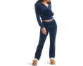 Кроп худи Juicy Couture с блестками и молнией спереди