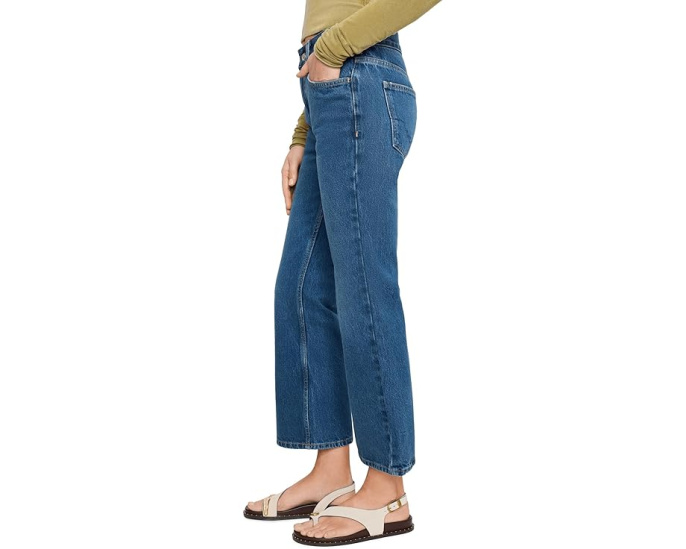Free People джинсы Elowen Cropped с заниженной талией
