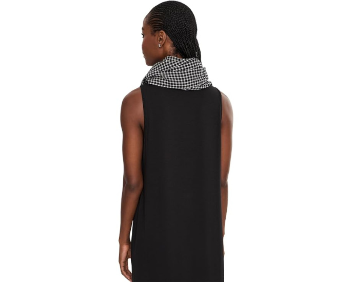 Wool Cotton Check Wrap