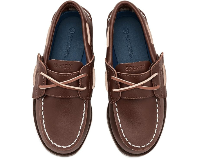 Детские мокасины Sperry Authentic Original с застежкой на липучке