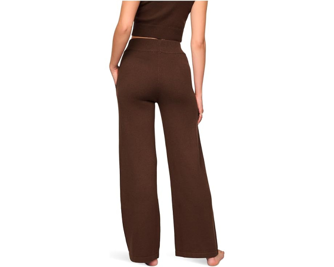 Брюки Eberjey Recycled Sweater Pant из переработанного хлопка с высокой талией