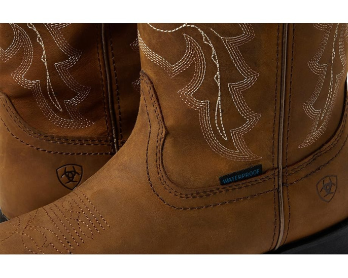 Ariat Unbridled Rancher водонепроницаемые вестерн-ботинки Oily Distressed Tan