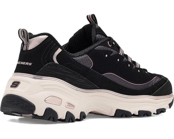 Кроссовки Skechers D'Lites Chrome Wave с хромированной отделкой