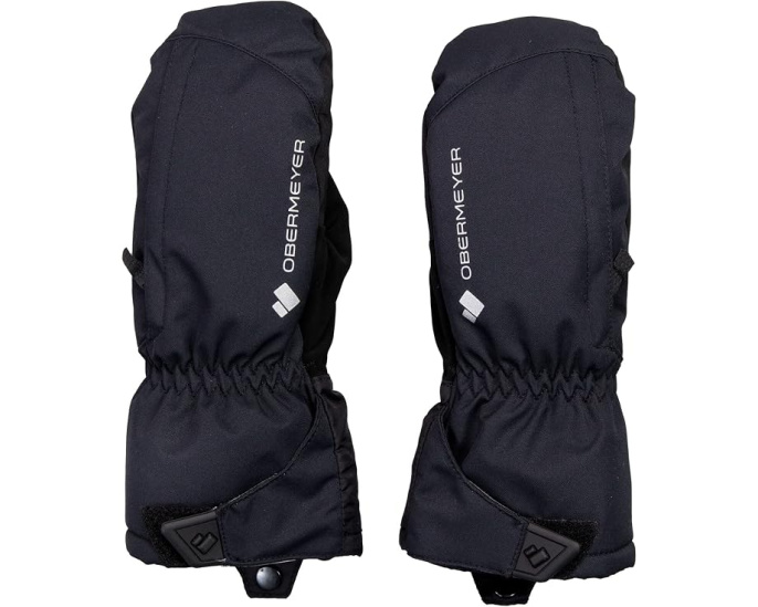Детские варежки Molten Mitten Obermeyer черные непромокаемые