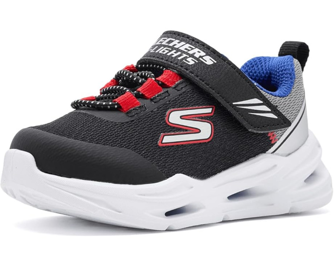 Детские кроссовки SKECHERS KIDS Lil'Glide Step Lights со светящейся подошвой