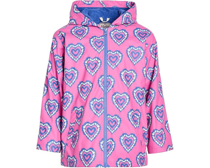 Дождевик Hatley Heart Burst с эффектом смены цвета на молнии