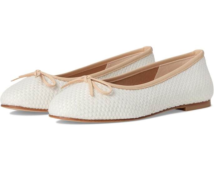 Балетки French Sole Marge из конопляного полотна с бантом и стелькой EVA