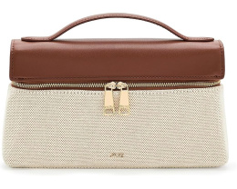 Сумка Thea Top Handle от JW PEI с коричневым канвасом