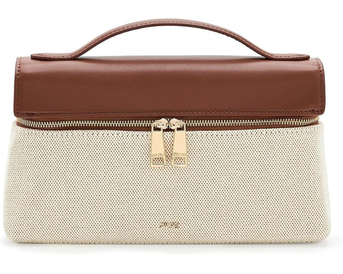 Сумка Thea Top Handle от JW PEI с коричневым канвасом
