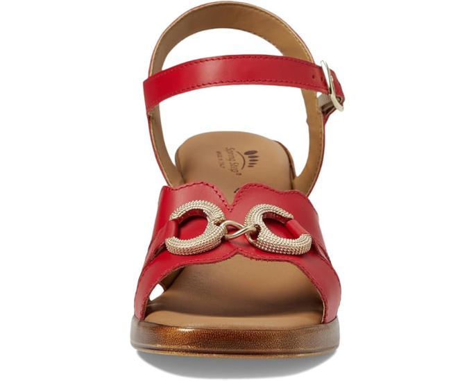 Сандалии Sardinia Spring Step с квадратным носком и фигурным кожаным верхом