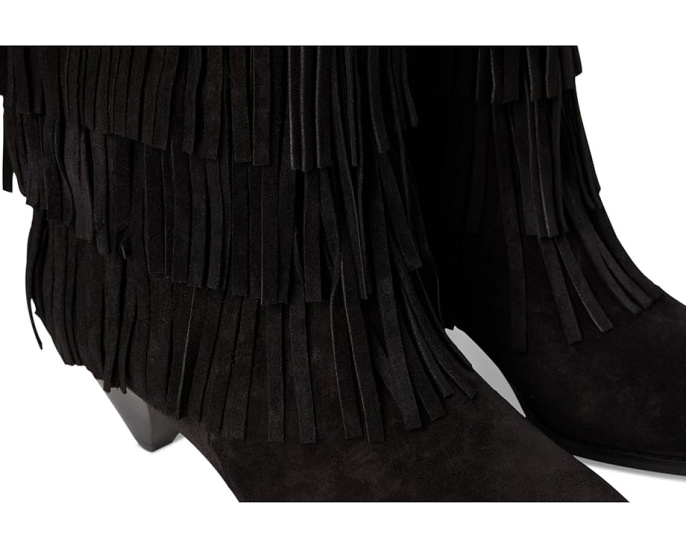 Ботильоны Jayla Heeled Bootie от MICHAEL Michael Kors с бахромой и конусным каблуком