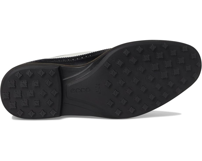Водоотталкивающие туфли ECCO Golf Classic Hybrid Wing Tip с кожаной стелькой