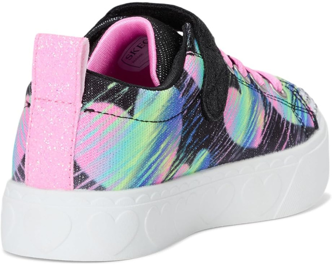 SKECHERS KIDS Heart Steps подсвечивающиеся туфли с сердечками и стразами