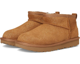 Детские тапочки UGG Kids Classic Ultra Mini Dazzle с замшевым верхом и подкладкой из переработанной шерсти