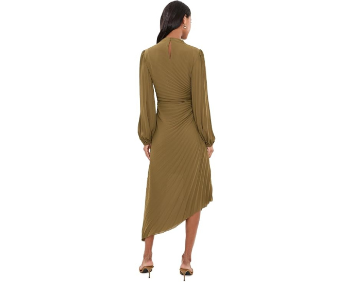 AllSaints Milena платье миди с драпировкой и плиссировкой