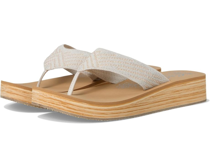 Шлепанцы Skechers Summers Mid с низким клином и вязаным верхом