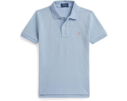 Детская поло Polo Ralph Lauren Kids The Iconic Mesh из хлопковой сетки