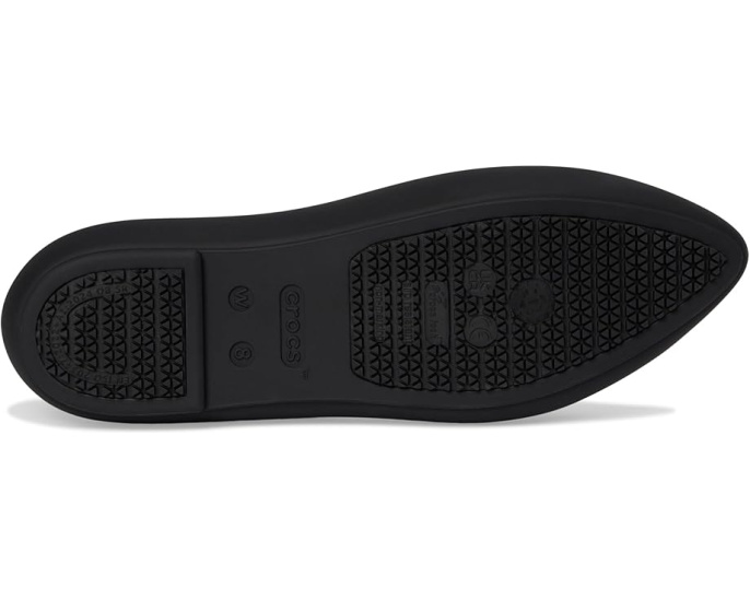 Рабочие балетки Crocs On the Clock с противоскользящей подошвой