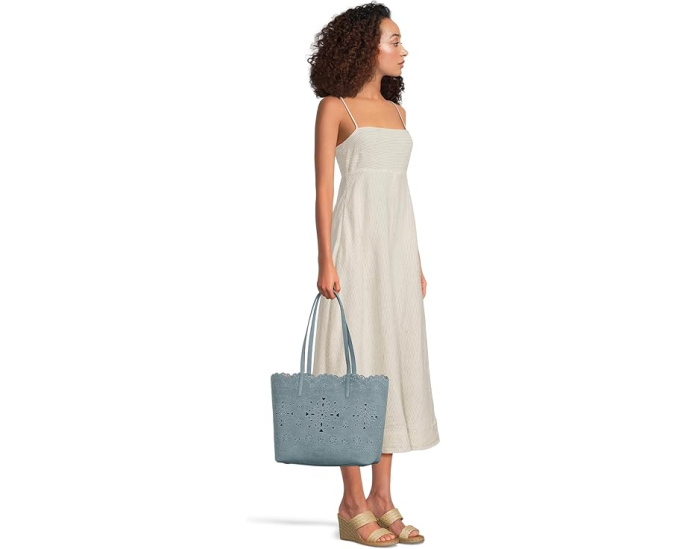 Большая сумка-тоут Do It All Spade Flower Perforated Denim от Kate Spade New York