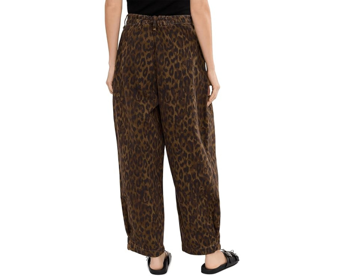 Джинсовые брюки Becca Denim Trousers от AllSaints с анималистичным принтом