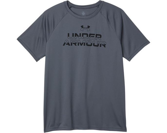 Under Armour детская футболка Tech Split Wordmark с коротким рукавом