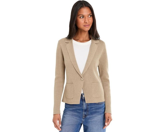 Жакет NIC+ZOE Elegant Knit Tailored Blazer из трикотажа