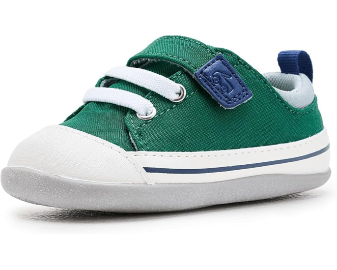 See Kai Run Первые шаги Stevie Mini из денима с гибкой подошвой для малышей