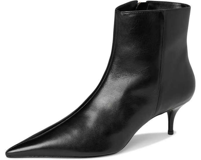 Ботинки Schutz Mikki Mid из замши на шпильке с острым носком