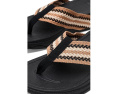 FitFlop Surfa Stripe-Webbing Toe-Post Sandals с ремешками из тесьмы