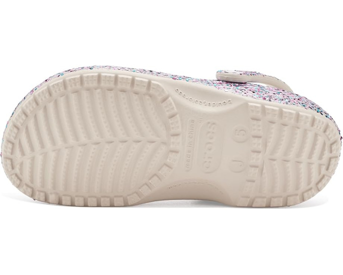 Crocs Classic Glitter Clogs детские блестящие сабо с пайетками