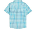 Детская рубашка Vineyard Vines Bungalow Plaid из хлопка с коротким рукавом