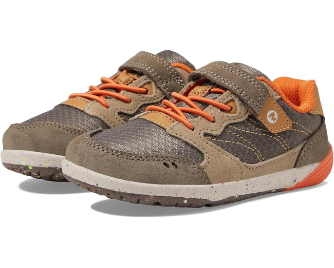 Кроссовки Merrell Bare Steps A83 для малышей с кожаным верхом и застежкой на липучке