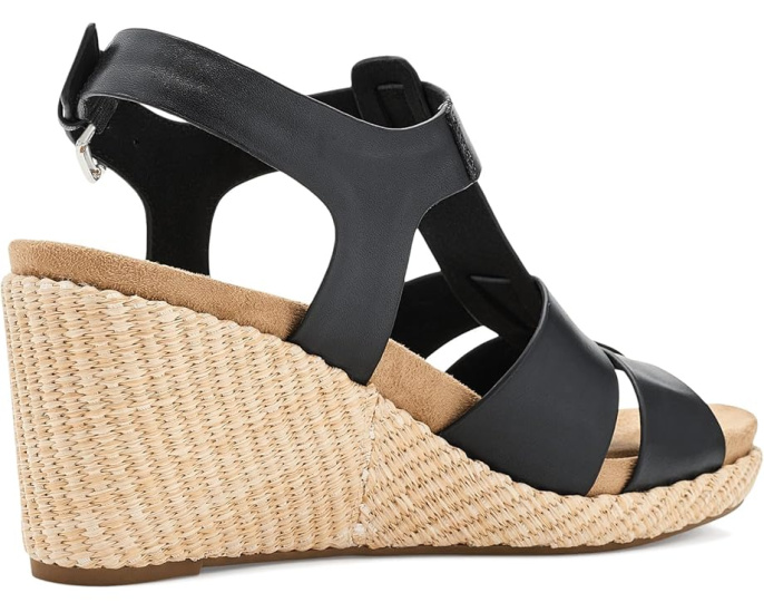 Клинья Rockport Belle с открытым носом и кожаным верхом
