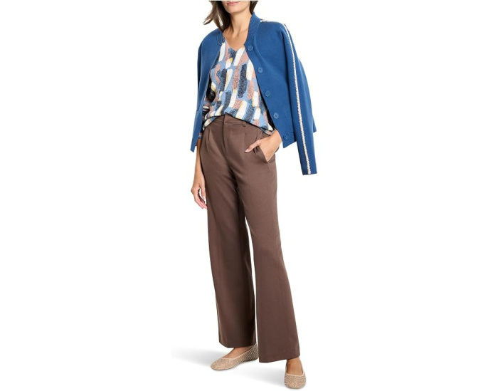 Свитер Brushstrokes Waffle V-neck от NIC+ZOE