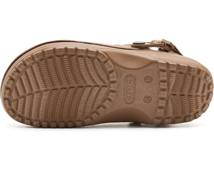Детские сабо Crocs Classic Crafted Canvas Vegan Suede Stitch с веганским замшем