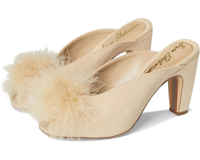 Туфли Witney с меховым помпоном и квадратным носком Sam Edelman