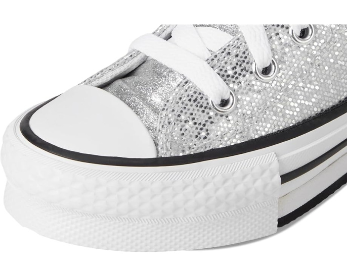 Converse Kids кроссовки Chuck Taylor All Star Lift Disco с блестками на платформе