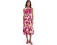 Calvin Klein Платье Sleeveless Floral Scuba A-line с цветочным принтом