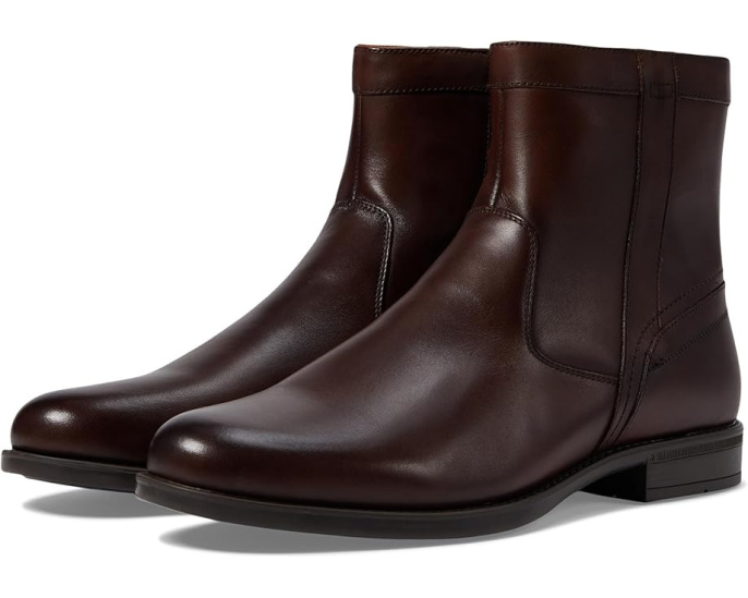 Ботинки Florsheim Midtown на молнии с мыском без швов и стелькой Ortholite