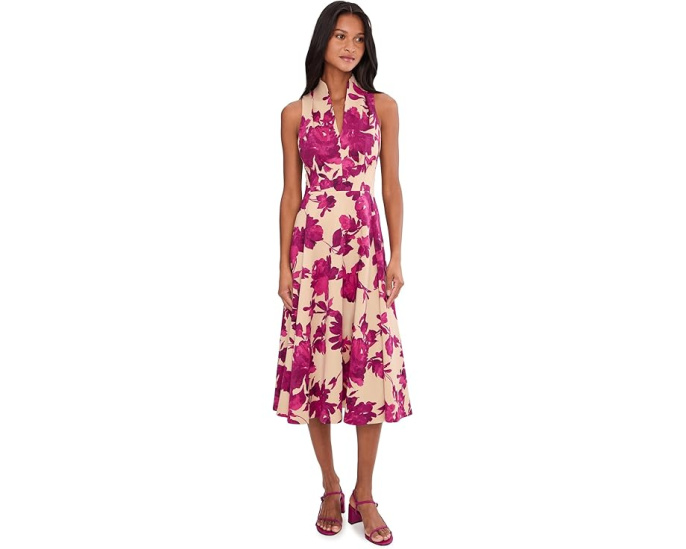 Calvin Klein Платье Sleeveless Floral Scuba A-line с цветочным принтом