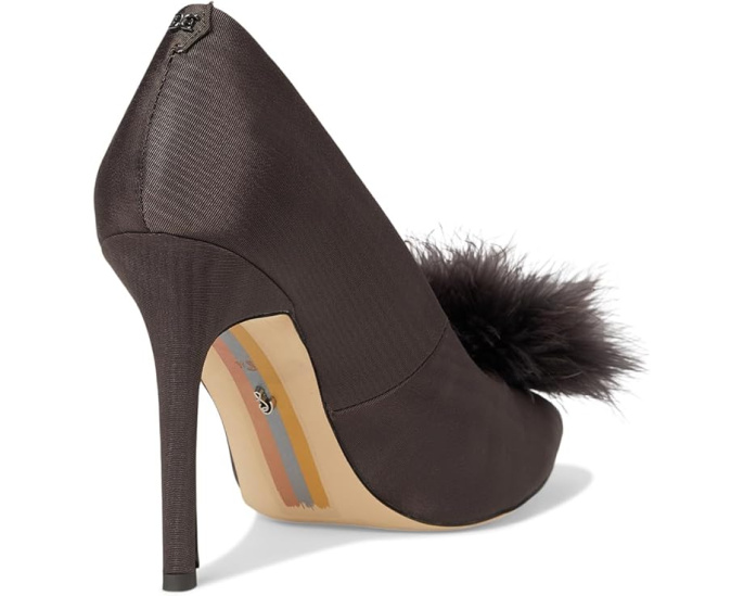Туфли Sam Edelman Hazel Plush на шпильке с помпоном из искусственного меха