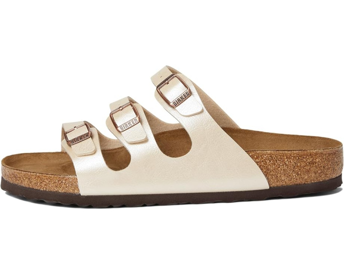 Сандалии Florida от Birkenstock с тремя тонкими регулируемыми ремешками
