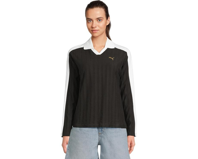 Поло Puma T7 Relaxed Long Sleeve с длинным рукавом